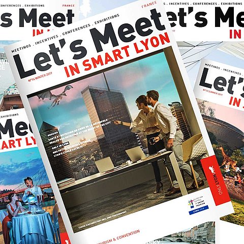 couvertures des magazines Let's meet in Lyon d'ONLYLYON