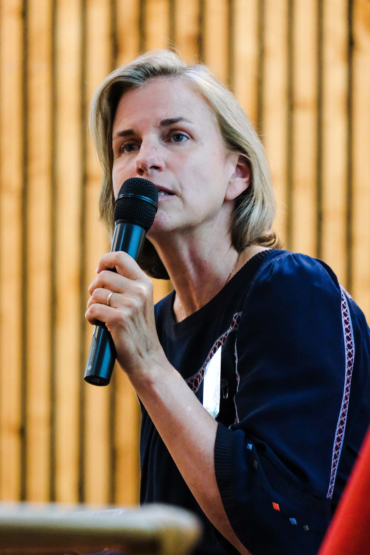 Dominique Besançon, déléguée générale de Dons Solidaires, lors de l’événement de lancement de l’antenne régionale de l’association qui s’est tenu à Lyon le 13 juin 2023
