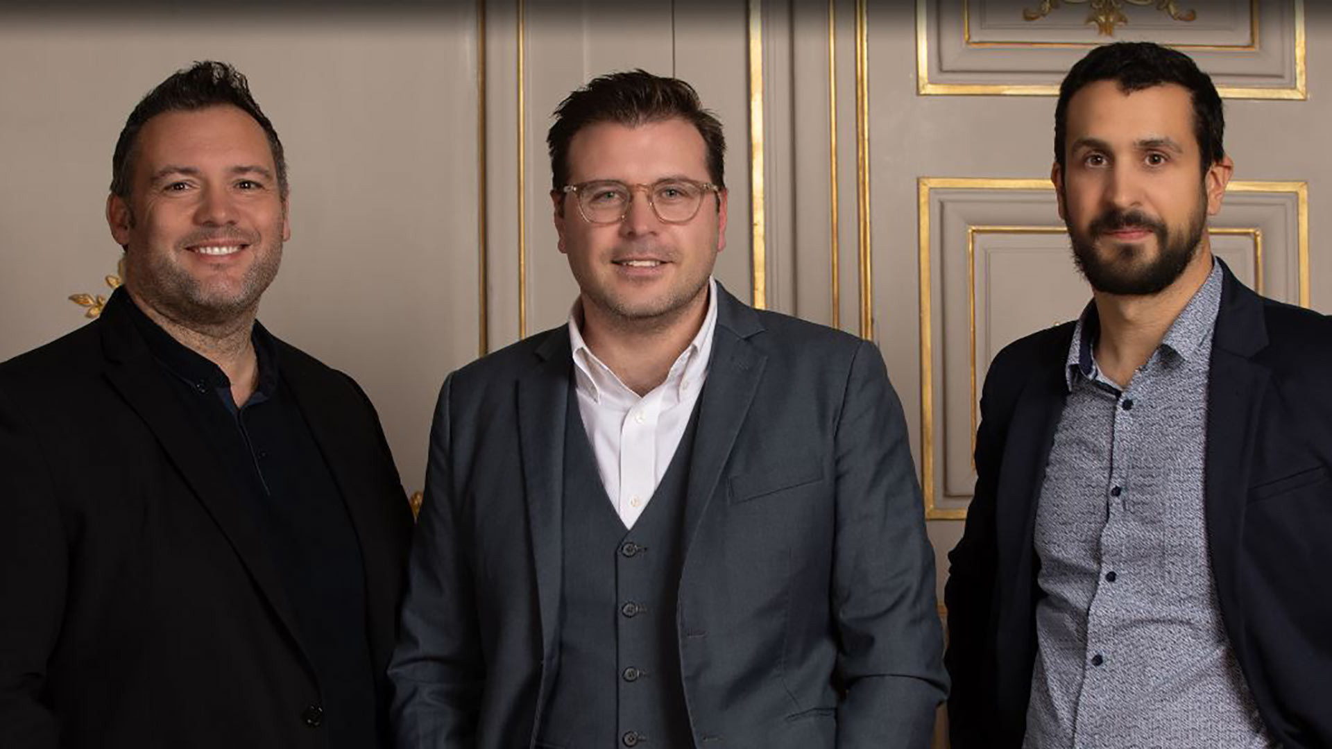 portrait des co-fondateurs de Mannity, start-up installée à Villeurbanne : Pascal Garcin, Philippe Blasquez et Paul-Antoine Libourel