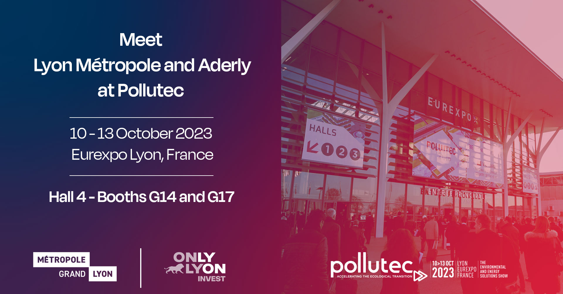 See the event Pollutec 2023: meet our experts at the event showcasing solutions for the environment and for energy