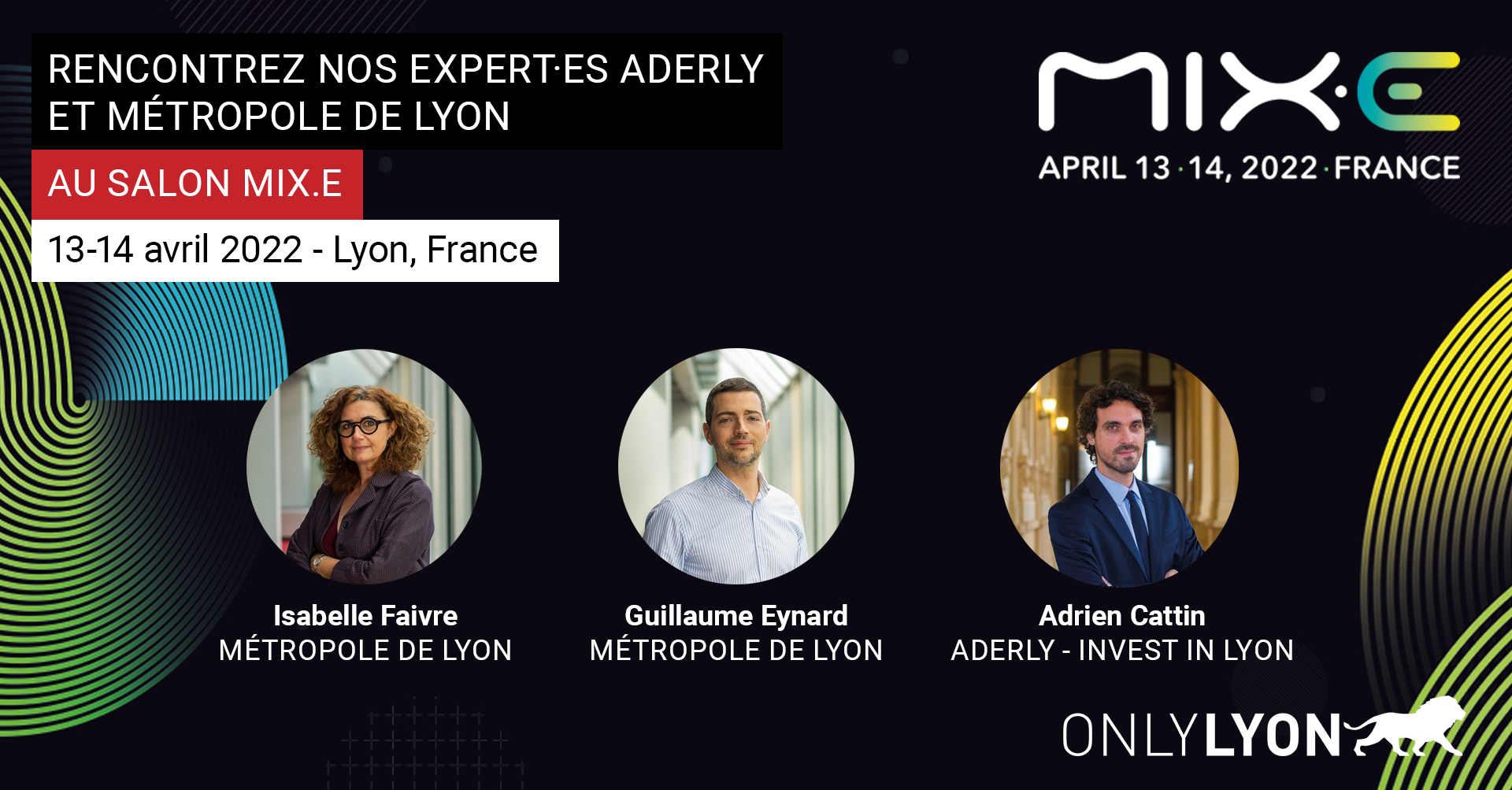Voir l'événement Nos expert·es de la Métropole de Lyon et de l’Aderly au salon MIX.E 2022 dédié au mix énergétique bas carbone